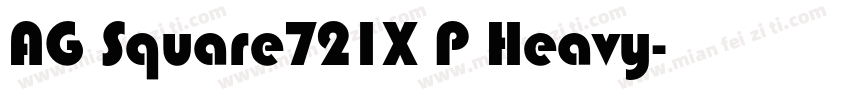 AG Square721X P Heavy字体转换
